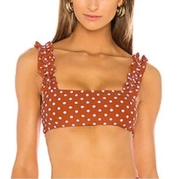 WeWoreWhat Other - WeWoreWhat - Como Polka‎ Dot Swimsuit Top - Size XS
